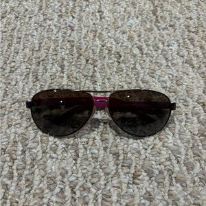 Ralph Lauren Stylish Black Aviator Sunglasses